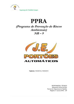 Ppra Programa De Prevenção De Riscos Ambientais (123)