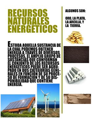 Recursos Naturales Energeticos