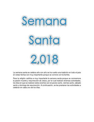 Semana Santa 2018