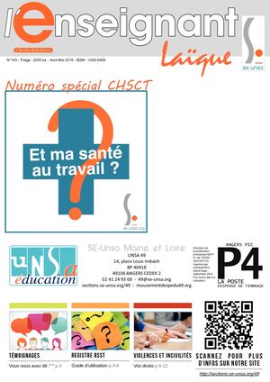 Bulletin avril mai 2018 "CHSCT"