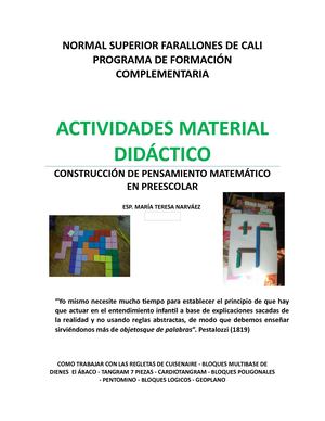 Actividades Material Didáctico