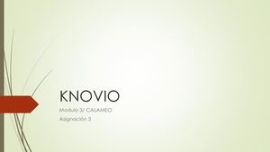 Característica  de Knovio
