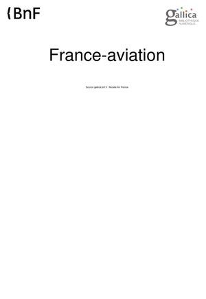 France Aviation N° 003 Février 1955 Ccr N
