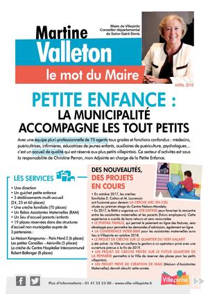 Mot Du Maire sur la Petite Enfance