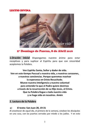 2º Domingo de Pascua