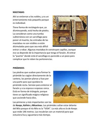 EGIPTO ARTE (vocabulario)