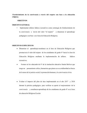 propuesta pedagógica