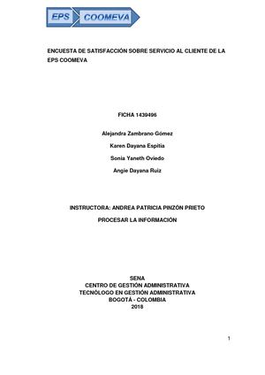 Cartilla Didactica Procesar La Información Encuesta De Satisfacción al Cliente