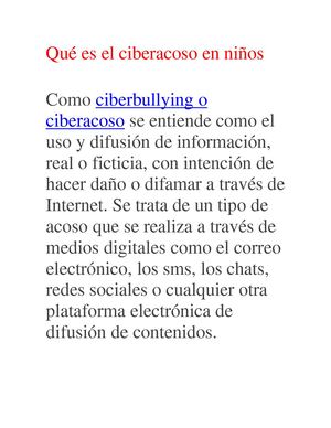 Qué Es El Ciberacoso En Niños Revista En Calameo
