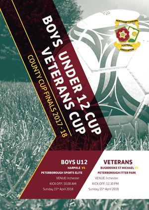 Boys U12 and Veterans Cup Final Programme