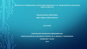 Historia De La Comunicacion Y La Tecnologia