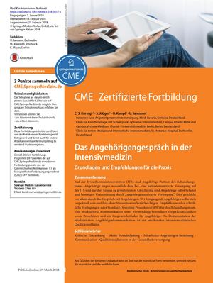 12 Das Angehörigengespräch In Der Intensivmedizin