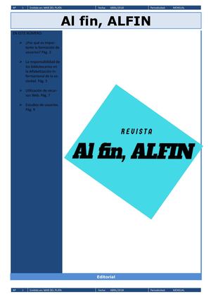 Revista Al Fin, ALFIN