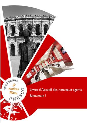 Livret D'accueil Pour Les Nouveaux Agents