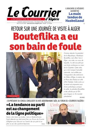 Le Courrier D'Algérie Du Mardi 10 Avril 2018