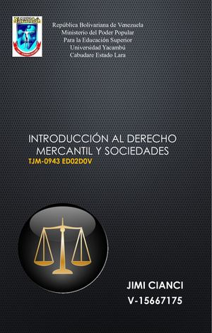 Revista De Introduccion Al Derecho Mercantil