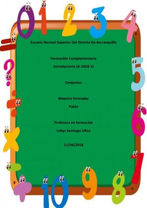 Conjuntos, tipos de conjuntos, y operaciones