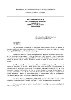 Publication Du Désarroi De Rémy Gourmont, Fondateur Du Mercure De France