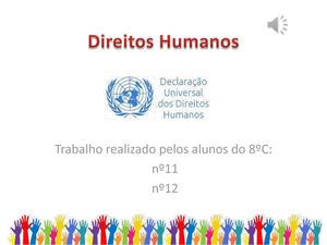 Declaração Universal dos Direitos Humanos- 8ºc