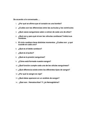 De Acuerdo A Lo Conversado