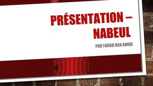 Présentation – Nabeul