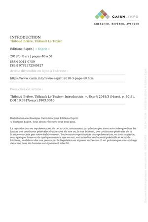 Pourquoi un dossier sur la démocratie en entreprise (revue Esprit, mars 2018)