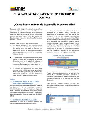 8 Dnp Como Plan Desarrollo Monitoreable