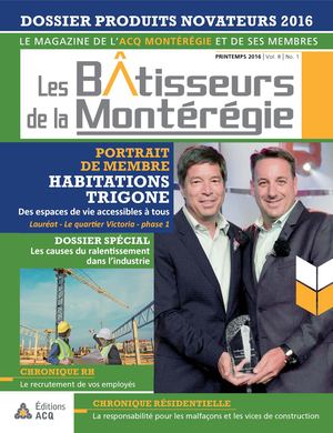 Les bâtisseurs de la Montérégie Vol. 8 No1