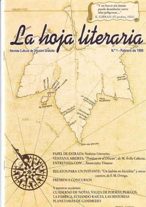 TALLER DE ESCRITURA GUADALFEO: "La hoja literaria·" nº 1  (Febrero, 1999)