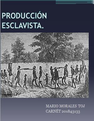 Modo de Producción Esclavista