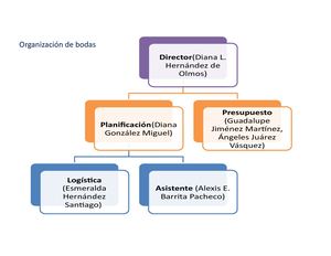 Organigrama Bodas