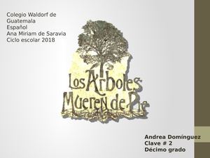Los Árboles Mueren De Pie