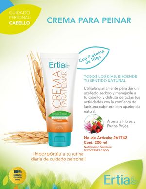 Crema Para Peinar Ertia