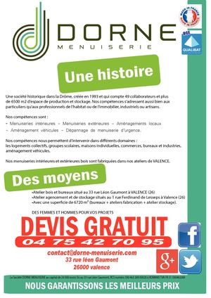 Depliant P11 DORNE MENUISERIE VALENCE PRESENTATION
