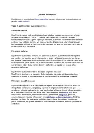 que es el patrimonio?