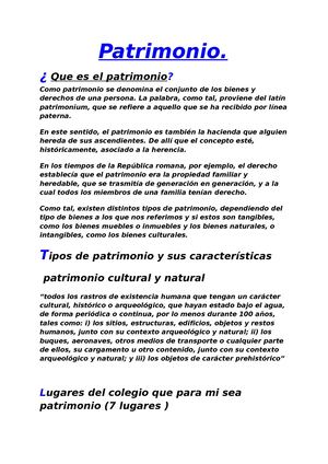 patrimonio