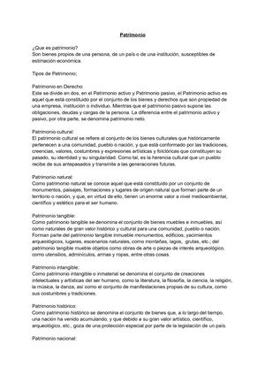 Patrimonio