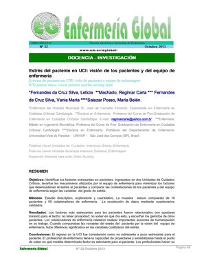 Estres Del Paciente En Uci