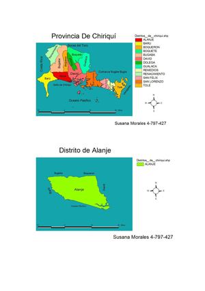 Mapas Distritos de chiriqui