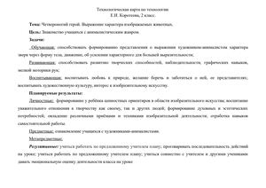 Тема Четвероногий герой Выражение характера изображаемых животных