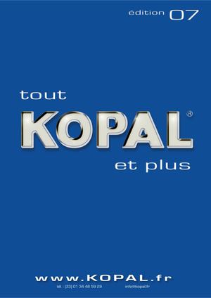 KOPAL - Catalogue général