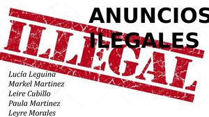 Iragarkiak - Leire Cubillo, Markel Martinez, Leyre Morales, Lucia Leguina eta Paula Martinez,