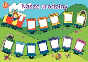 Żyrafa Ola 6-latki plakat urodziny