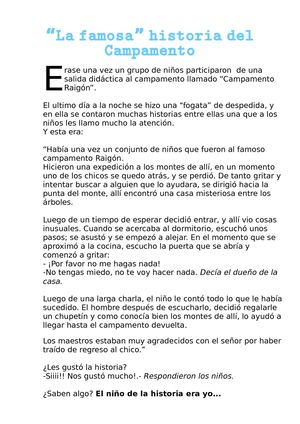 "La Famosa" Historia Del Campamento