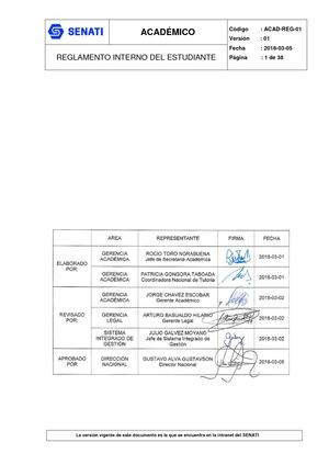 Acad Reg 01 Reglamento Interno Del Estudiante