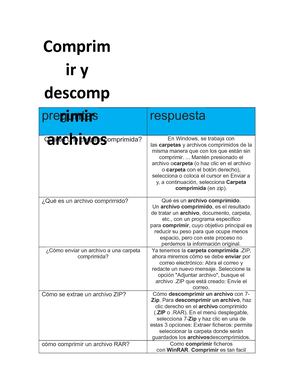 Comprimir Y Descomprimir