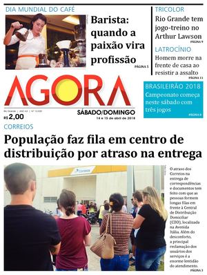 Jornal Agora - Edição 12020 - 14 e 15 de Abril de 2018