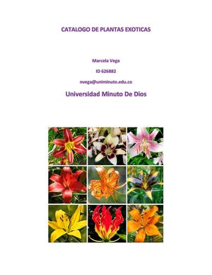 Catalogo De Plantas Exoticas