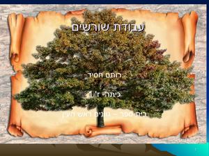 עבודת שורשים כולה!