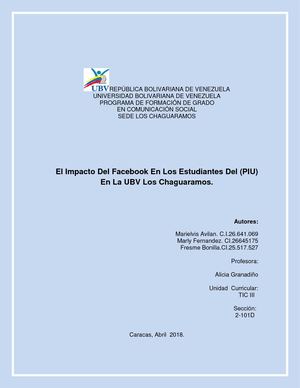 El Impacto Del Facebook